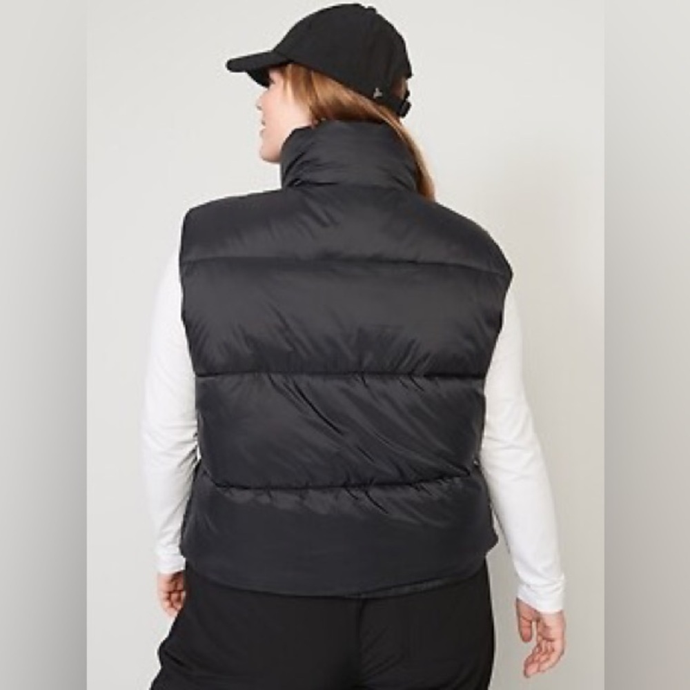 Women's Black Puffer Jacket - Picture 3 of 6